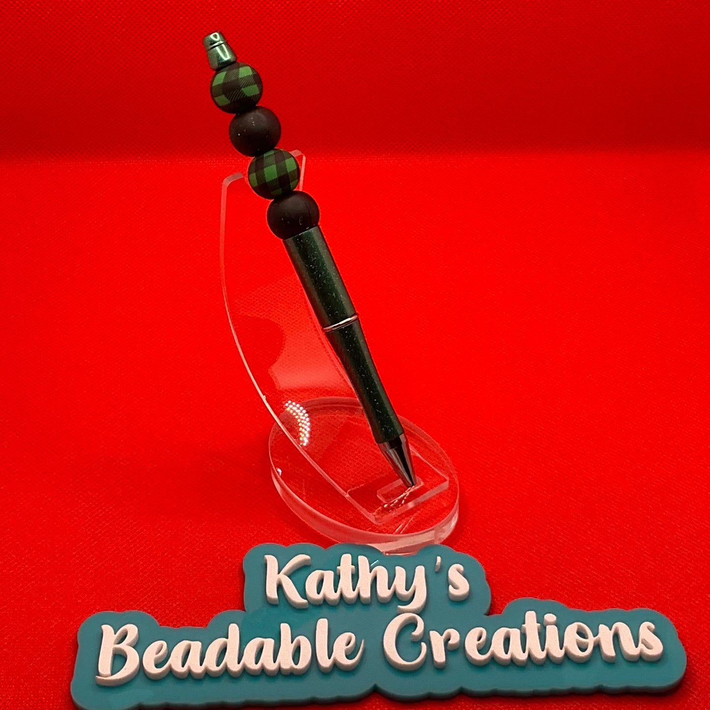Green Plaid || Pen