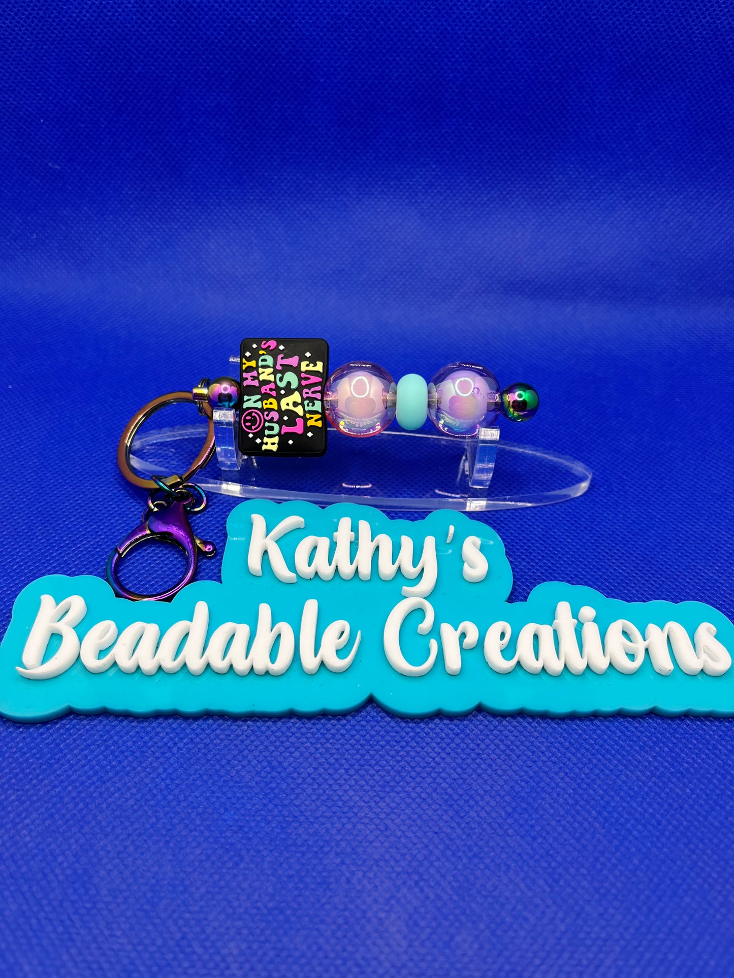 On My Hubby's Last Nerve || Keychain