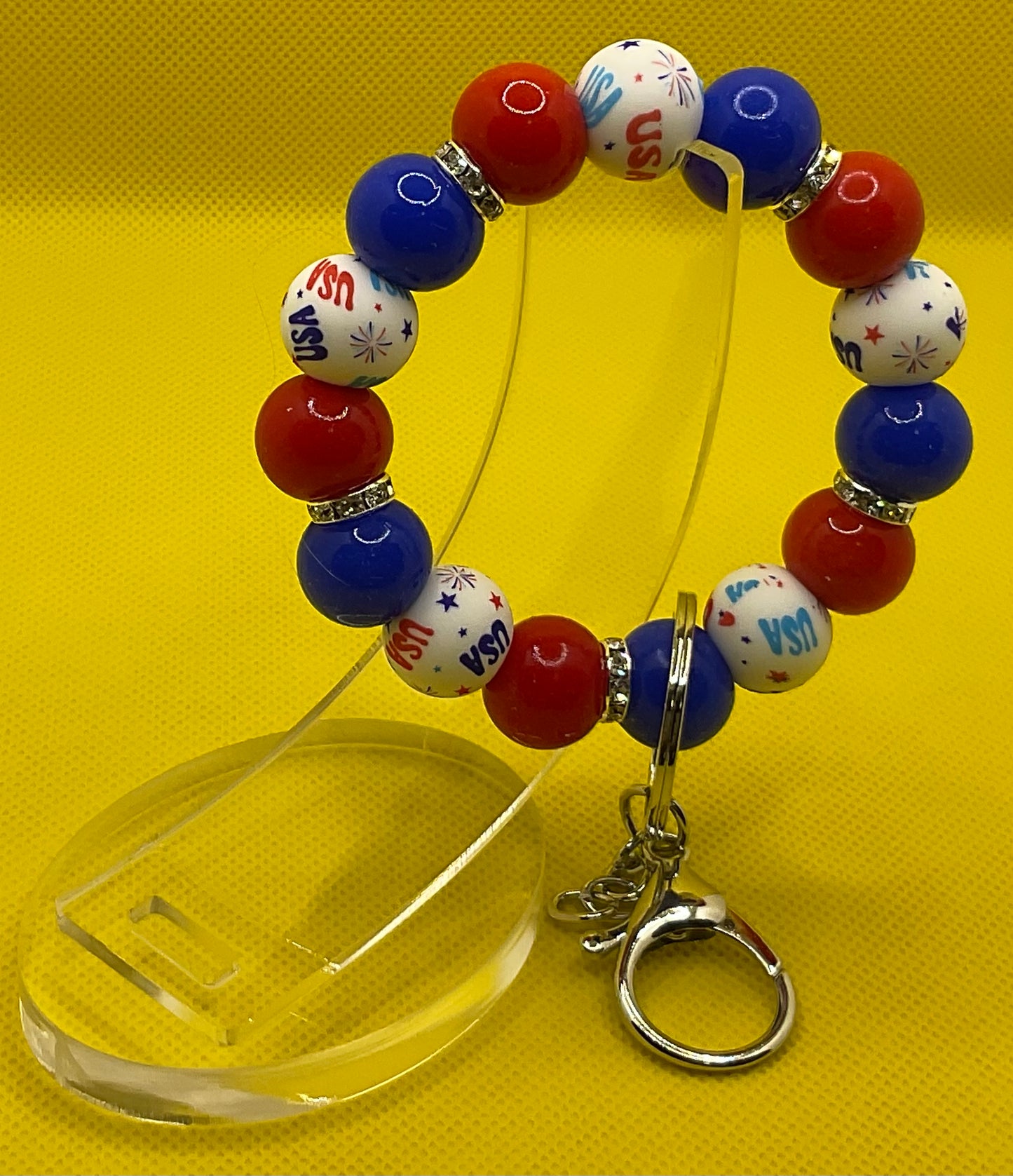USA mini wristlet