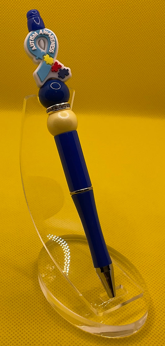 Autism Awareness - royal blue|| Pen
