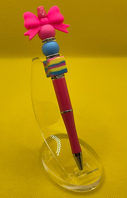 Bright pink Bow|| Pen