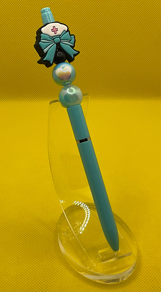 Nurse Bow teal || Pen