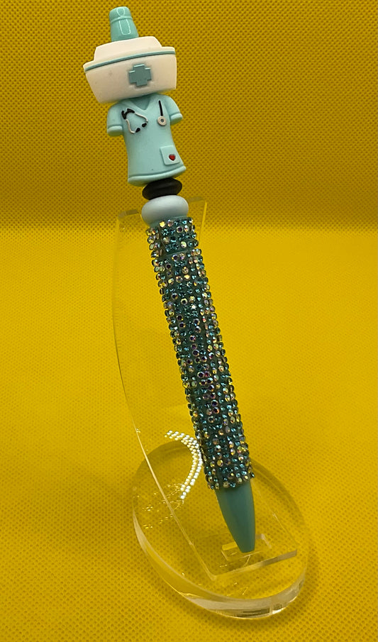 Nurse scrubs blue || Pen