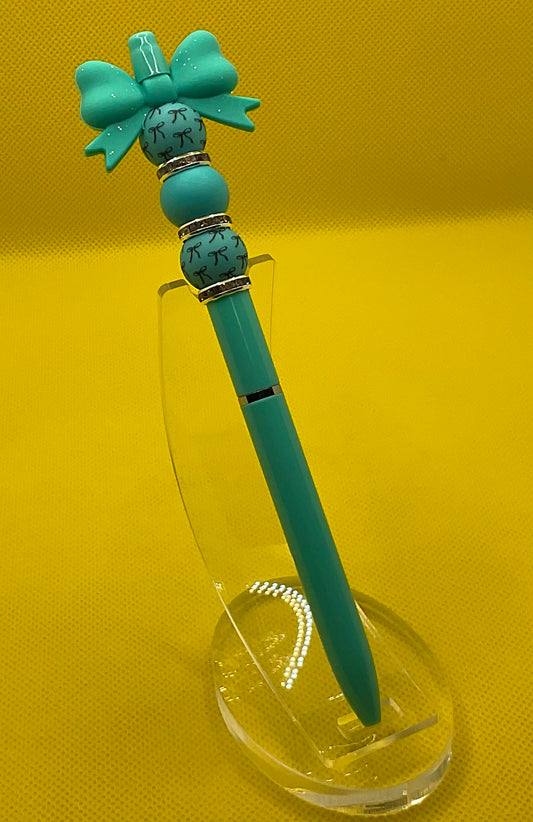 Teal bows || Pen