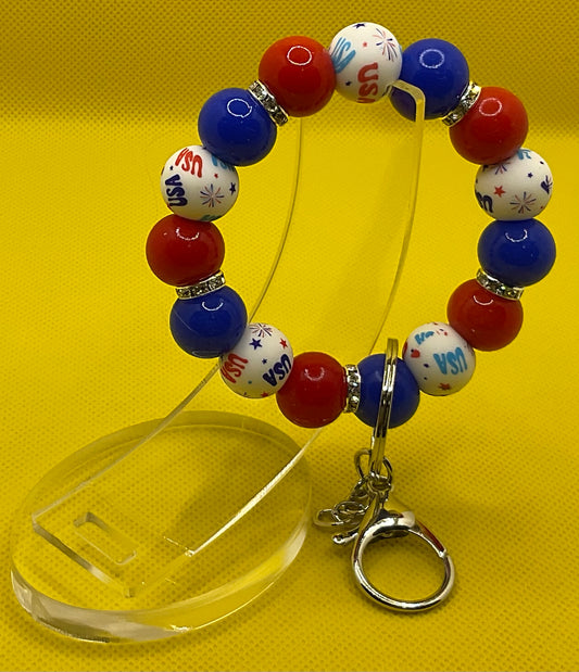 USA mini wristlet